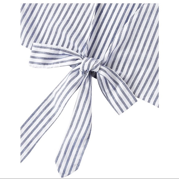 2 Piece Striped Crop Top with Shorts - Picture 5 of 6